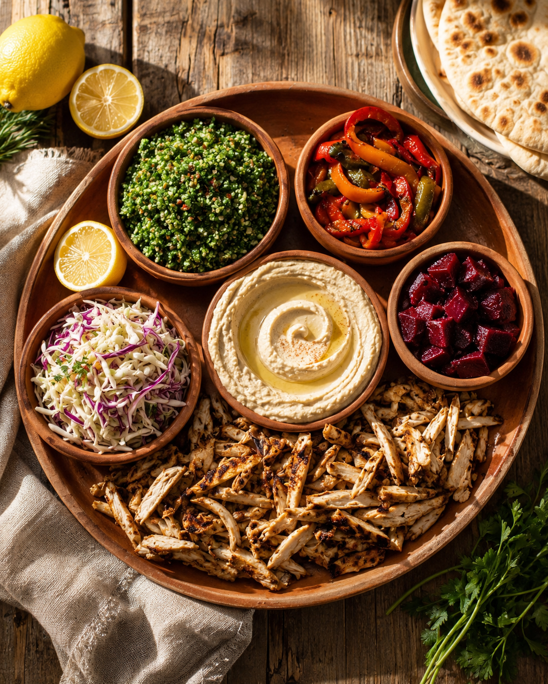 Mesa de Shawarma