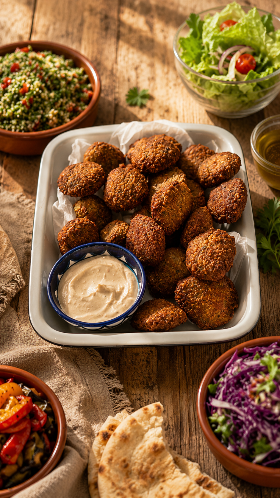Mesa de Falafel