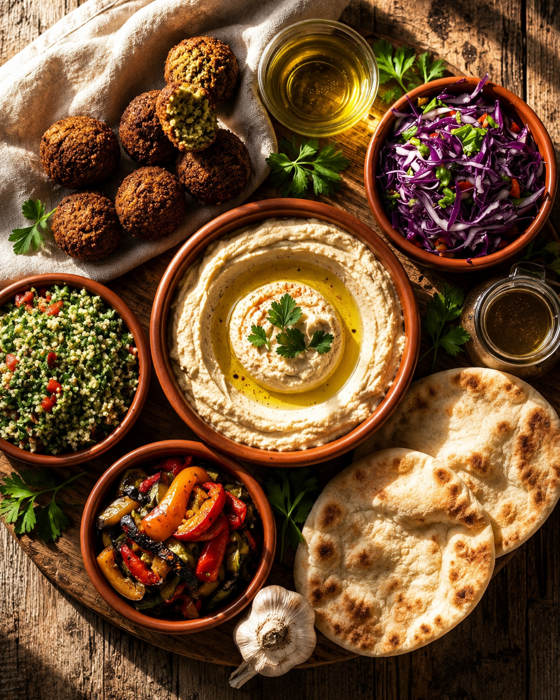 Mesa de Falafel