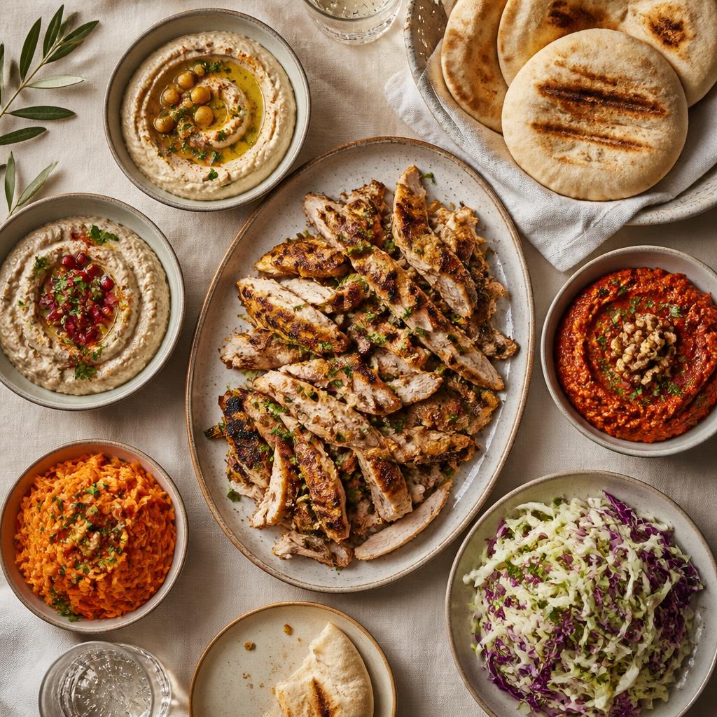 Mesa de Shawarma
